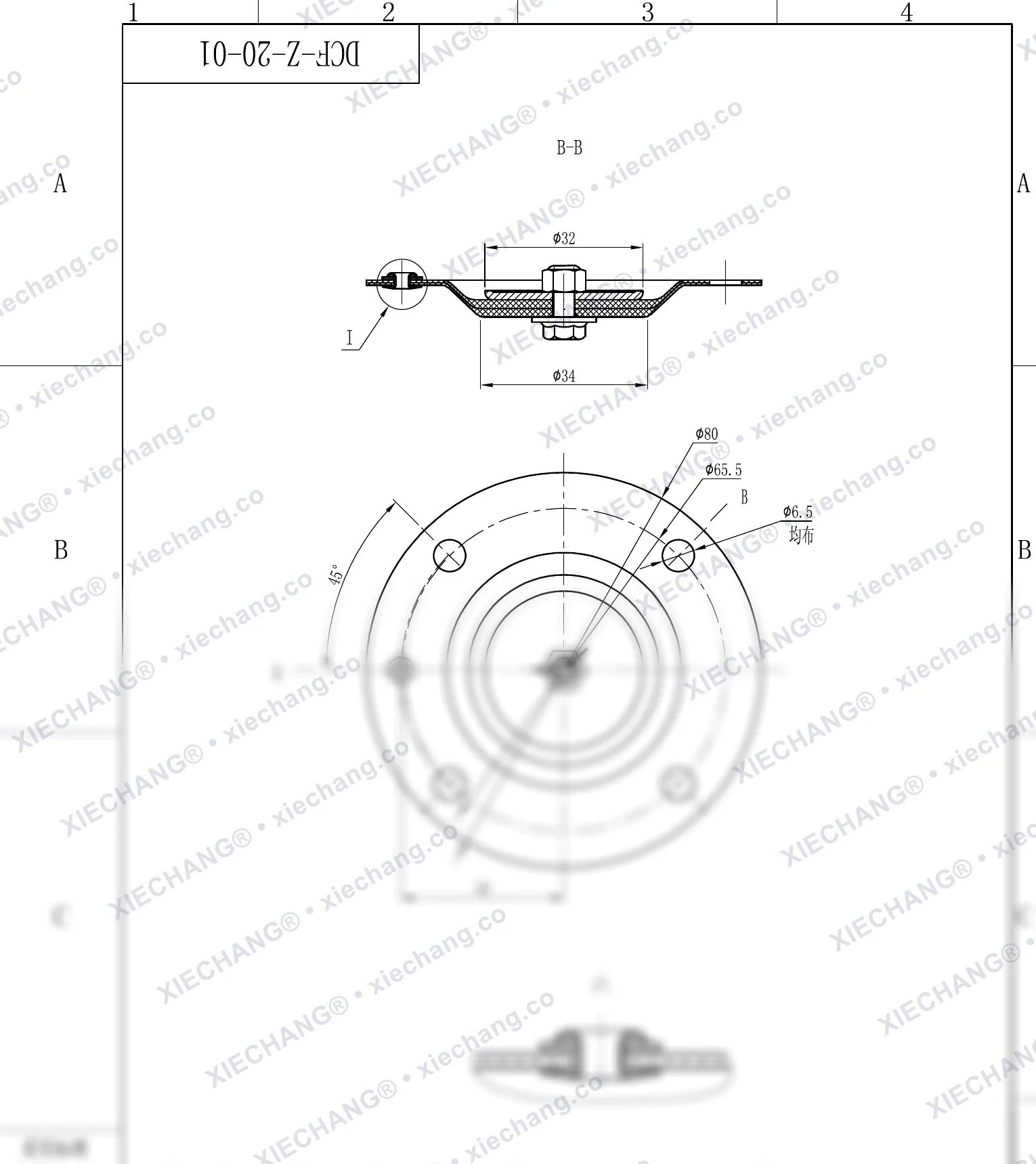 DCF-Z-20-01 · DN20 — Montaj Resmi